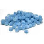 Pepperell Crafts Mini Pom Poms 7mm - (100 Pieces) Light Blue