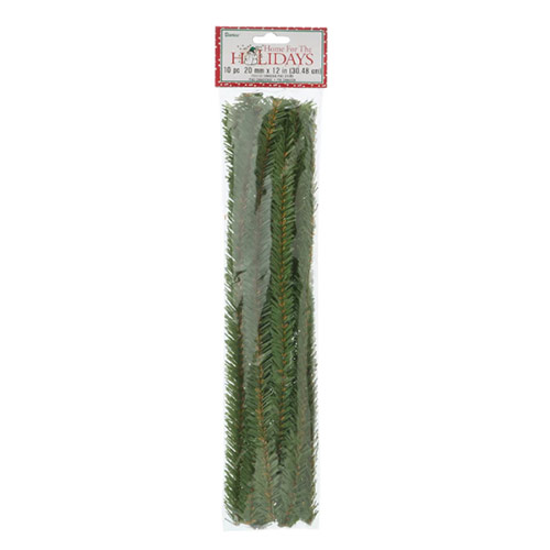 Darice Canadian Pine Chenille Stems 12″ – (10 Pack) pipe cleaners