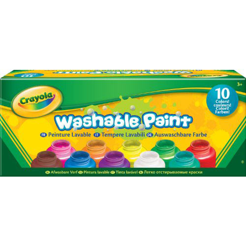 Crayola Washable Kids Paint Set – 10 Classic Colors - Quality Art, Inc.  School and Fine Art Supplies