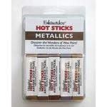 Enkaustikos Hot Sticks Encaustic Wax Paint Set - (5 Pack) Metallics