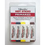 Enkaustikos Hot Sticks Encaustic Wax Paint Set - (5 Pack) Primaries