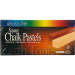 Sargent Square Chalk Pastels - (12 Pack) Earthtones