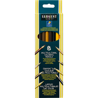 Sargent Colored Pencils - (8 Pack) Multicultural