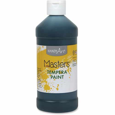 Handy Art Little Masters Tempera Paint - (16oz/473ml) Black