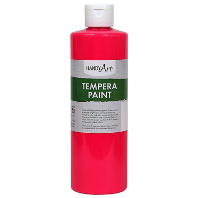 Handy Art Tempera Paint - (16oz/473ml) Fluorescent Hot Pink