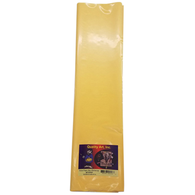 Quality Art Non-Bleeding Tissue Paper 20" x 30" - (24 Sheets) Buttercup