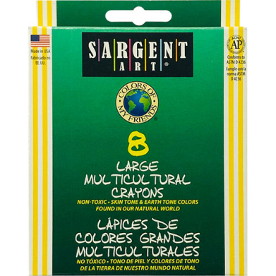 Sargent Large Crayons - (8 Pack) Multicultural
