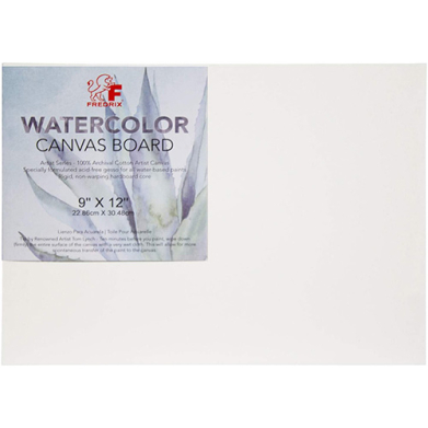 Fredrix Watercolor Canvas Board 9" x 12"