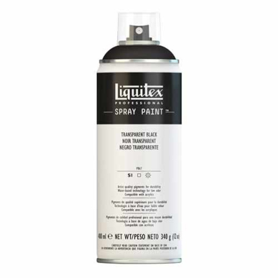 Liquitex Professional Spray Paint - (13.53oz/400ml) Transparent Black