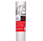Roll of white art canvas with a red label and the Canson logo, indicating dimensions 18 in x 20 yds.