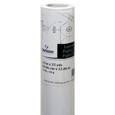 Canson Layout Bond Paper Roll 24" x 25yds 16lb - CN100510838