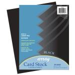 Pacon Array Card Stock 8.5x11 - (100 Sheets) Black