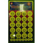Hygloss Yellow Smiley Face Stickers (25 sheets)