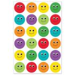 Hygloss Smiley Face Stickers Assorted Colors 1" (20 sheets)