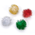 Craft Pom Poms Christmas Assorted Glitter 1" (24 count)