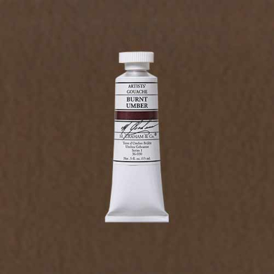 M. Graham & Co. Gouache Paint  (0.5oz/15ml) Burnt Umber