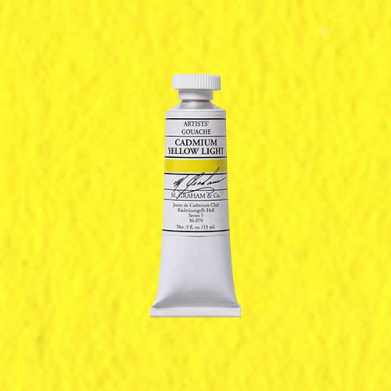 M. Graham & Co. Gouache Paint  (0.5oz/15ml) Cadmium Yellow Light
