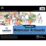 Canson Plein Air Watercolor Artboard Pad 9" x 12" - (10 Sheets)