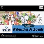 Canson Plein Air Watercolor Artboard Pad 12" x 16" - (10 Sheets)