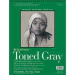 Strathmore 400 Series Toned Gray Sketch Paper (412) 11"x 14" - (24 sheets, 80lb) Wire Bound