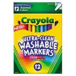 Crayola Washable Fine Line Markers - (12 Pack) Assorted Colors