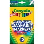 Crayola Washable Fine Line Markers - (10 Pack) Classic Colors