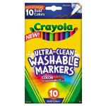 Crayola Washable Fine Line Markers - (10 Pack) Bold Colors