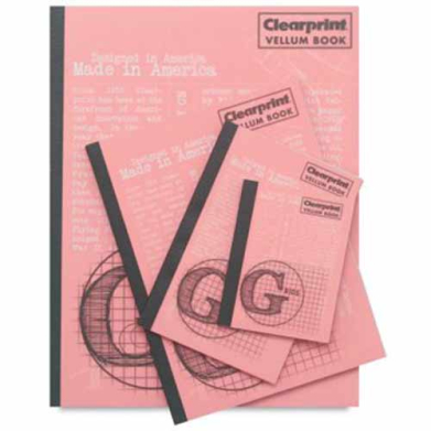 Clearprint 1000H 8X8 GRID 8.5" X 11" VELLUM FIELD BOOK