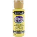DecoArt Americana Acrylic Paint - (2oz/59ml) Charteuse Yellow