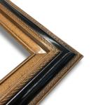 Econo Frame Tuscan Black Gold with Wood Liner - 12" x 16"