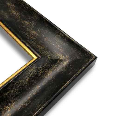 Series 144-90-Dark Antique Frame with Gold Lip   8" x 10"