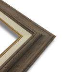 Econo Frame Barnwood with Linen Liner - 18" x 36"