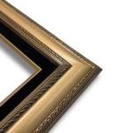 Econo Frame Tuscan Gold with Gold and Black Velvet Liner - 18" x 36"