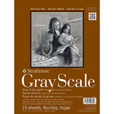 Strathmore 400 Series Gray Scale Pad (4400) 12" x 18" - (80lb, 15 sheets)