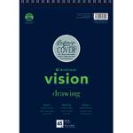 Strathmore Vision Drawing Pad ( 643 ) 9" x 12" - (65 sheets, 64lb) Wire Bound