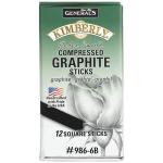 General's Kimberly Compressed Graphite Sticks - (6 Pack) 6B