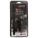 Richeson Jackson Black Soft Pastel Set (12 count)