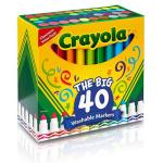 Crayola Washable Fine Line Markers - (40 Pack) Assorted Colors