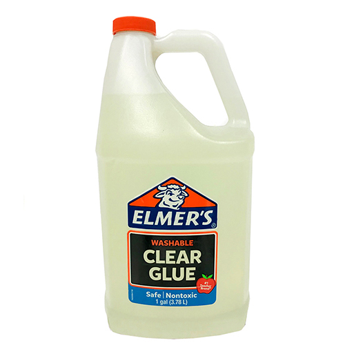  Elmer's Liquid School Glue, Clear, Washable, 1 Gallon