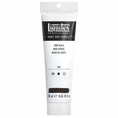 Liquitex Professional Heavy Body Acrylic Paint - (4.65oz/138ml) Ivory Black