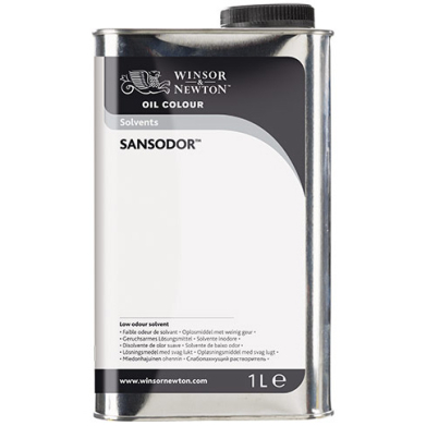 Winsor & Newton Oil Colour Solvents - (33.8oz/1Liter) Sansodor Low Odor Solvent