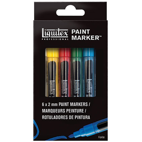Liquitex Professional Fine Acrylic Paint Marker Set (6 Pack