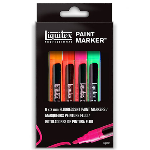 Rose Art Neon Paint Markers Washable Sidewalk Chalk Paint Markers 4 piecs