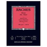 Arches Cold Pressed Oil Paper Pad 12" x 16" (12 sheets, 140lb)