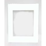 Crescent 11" x 14" Smooth White Pre-Cut Matboard (7.5" x 9.5" opening)