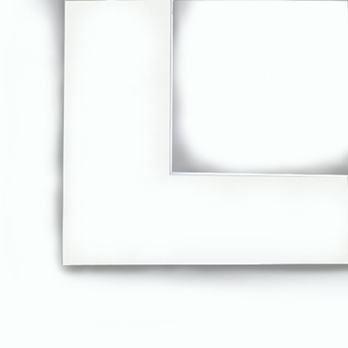 Crescent 12" x 16" Smooth White Pre-Cut Matboard (9" x 12" opening)