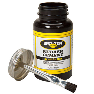Speedball Best Test Rubber Cement With Brush (4 ounces)  *** IN STORE PICK UP & LOCAL DELIVERY ONLY
