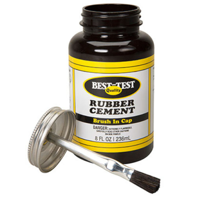 Speedball Best Test Rubber Cement With Brush (8 ounces) **** IN STORE PICK UP & LOCAL DELIVERY ONLY