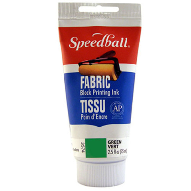 Speedball Block Printing Fabric Ink - (2.5oz/75ml) Green