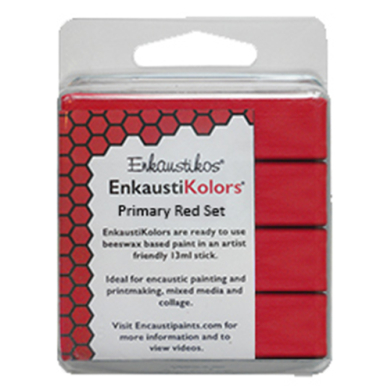 Enkaustikos EnkaustiKolors - (4 Pack) Primary Red